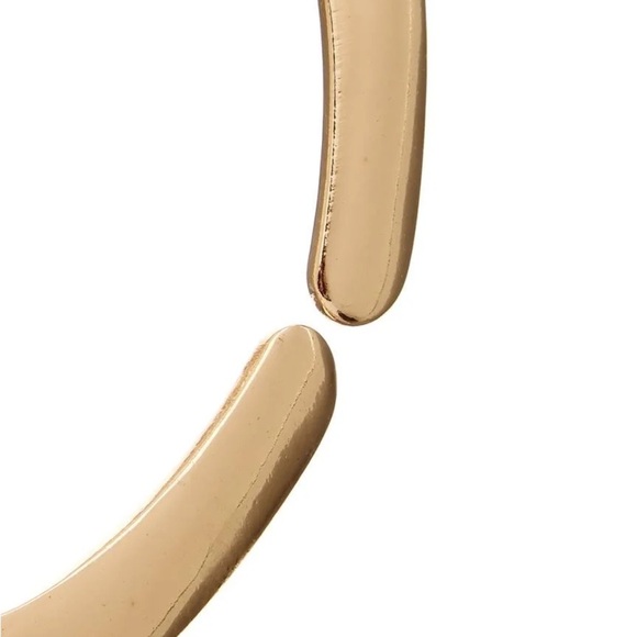 NWT RARE KENNETH JAY LANE TURQUOISE CABOCHON GOLD COLLAR NECKLACE - Picture 2 of 6